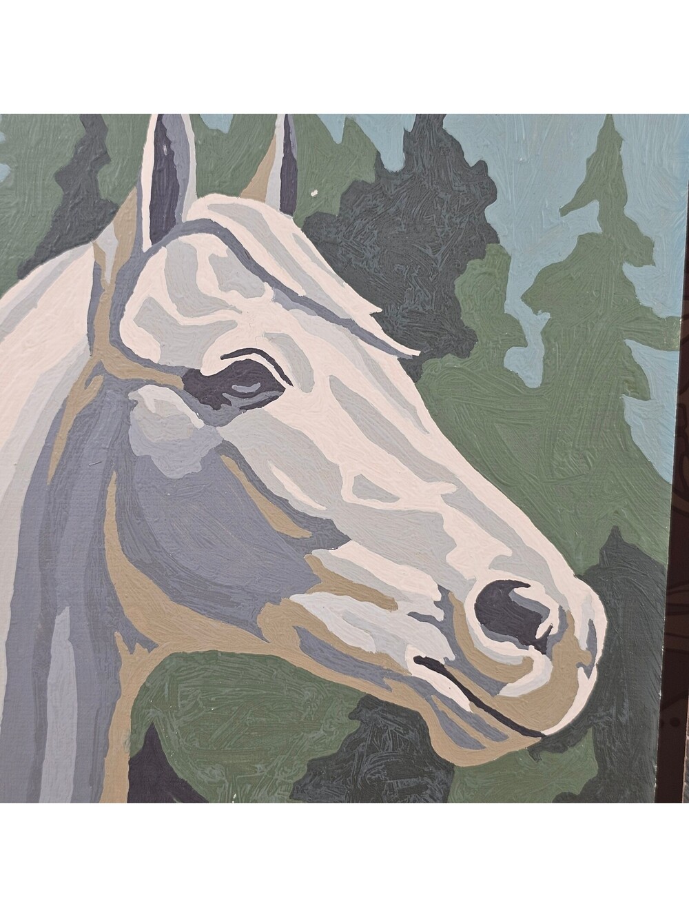 Vintage Art Award Horse Portraits Paint by Number Pair 8x10 PBN - Picture 8 of 14